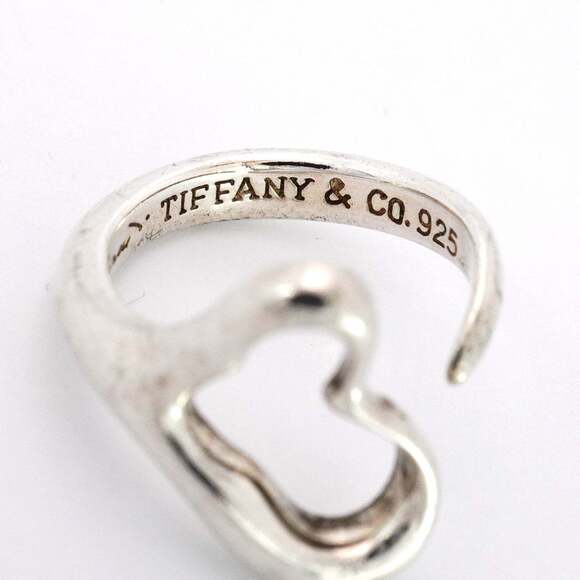 Tiffany Heart Ring, Silver 925, Size 10, Women's, P2125068